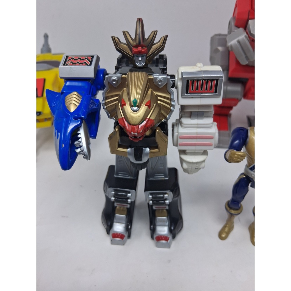 Power Rangers Lot Gold Samurai Ranger Wild Force Megazord Zord Figures - Picture 5 of 16